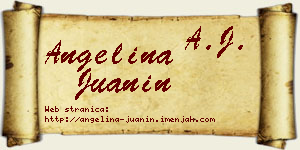 Angelina Juanin vizit kartica